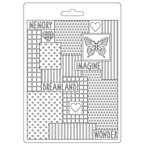 Stamperia DayDream Patchwork Soft Mould Silikonform A5