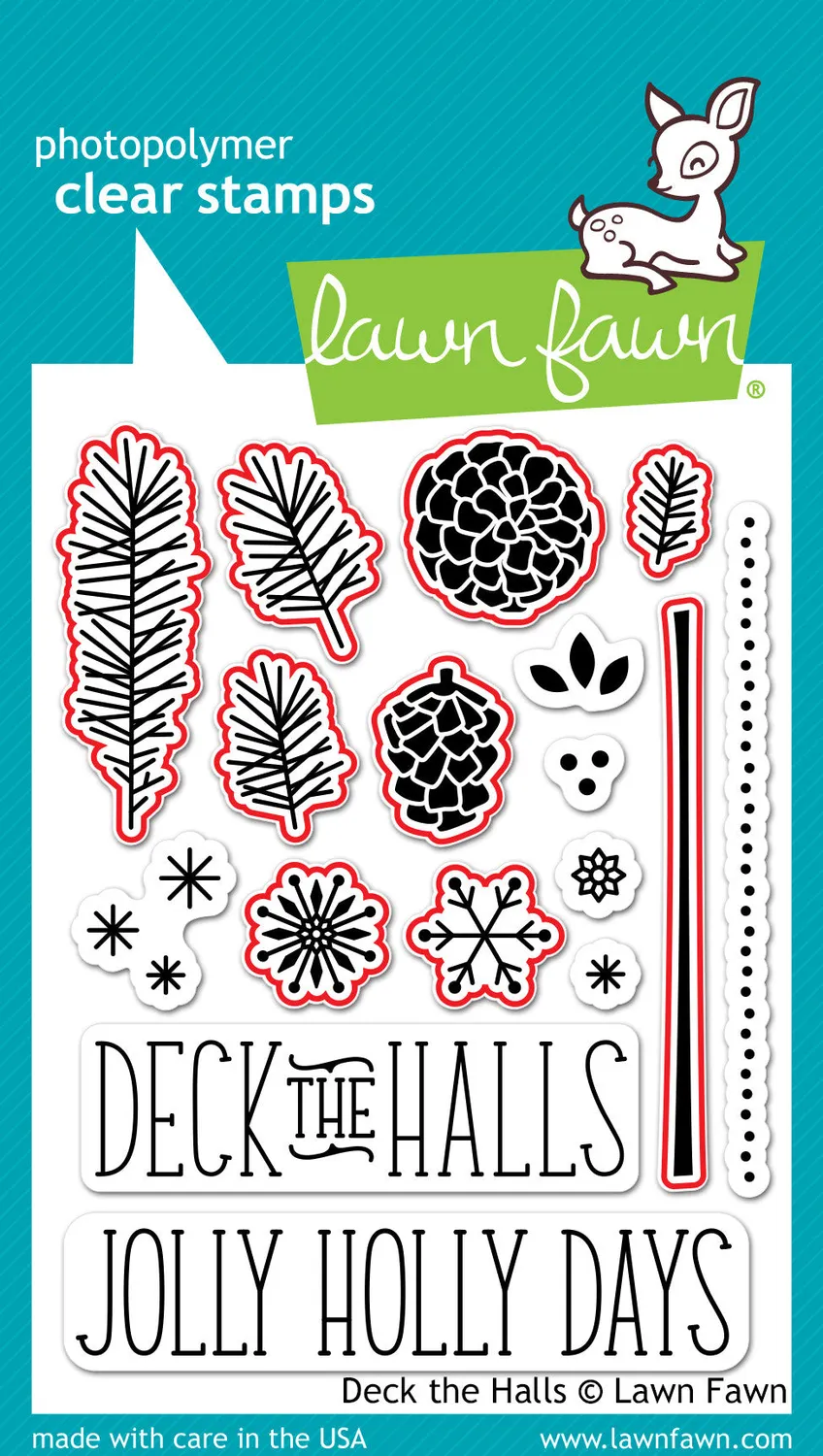 Lawn Fawn Deck the Halls LF722 Stanzschablonen Winter
