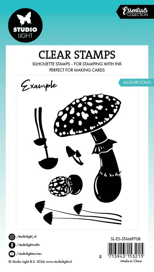 StudioLight Essentials Mushrooms Clear Stempel Pilze 62x93mm
