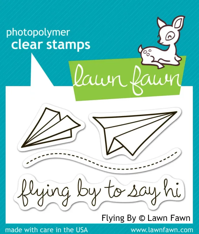 Lawn Fawn Flying By LF386 Stempelset Papierflieger