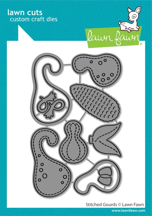 Lawn Fawn Lawn Cuts Stitched Gourds Stanzschablonen 9tlg Herbst