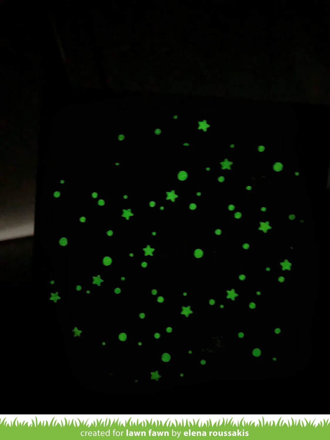 Lawn Fawn Lights Out Stempelset Mini Glühbirne Sterne