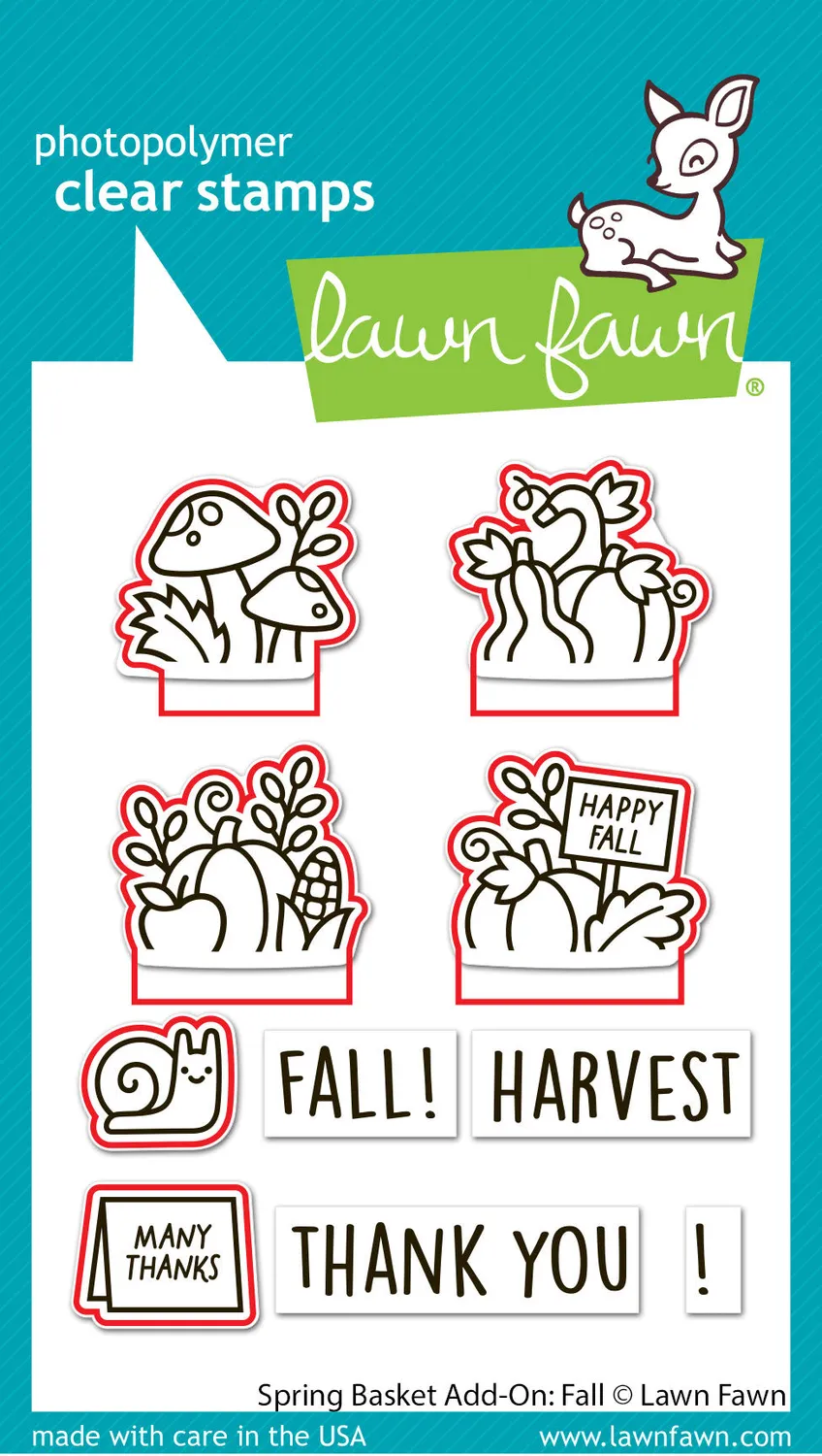 Lawn Fawn Spring Basket Add-On Fall Stanzschablonen 6-teilig Herbst