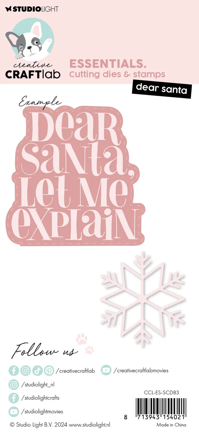 Creative Craftlab Essentials Stempel Stanze Dear Santa