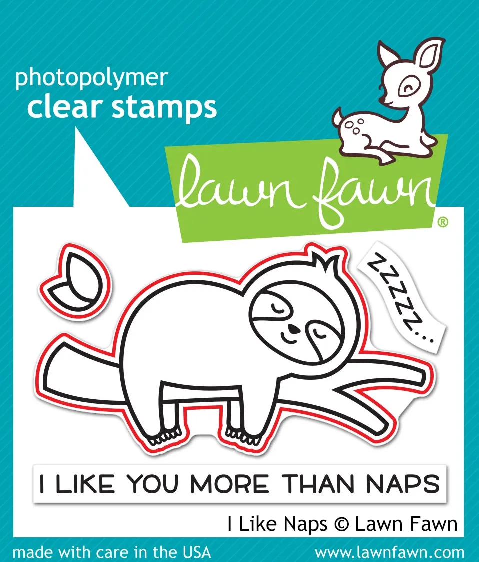 Lawn Fawn I Like Naps Lawn Cuts Stanzschablonen