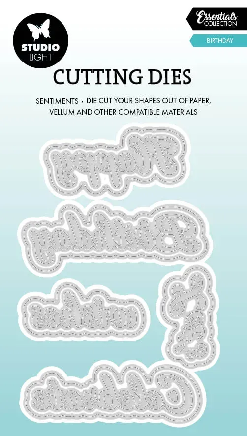 StudioLight Essentials Birthday Stanzschablone 77x86 mm