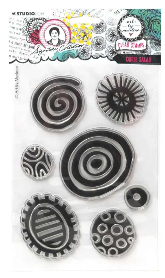 StudioLight Art by Marlene Circle Salad Clear Stempel