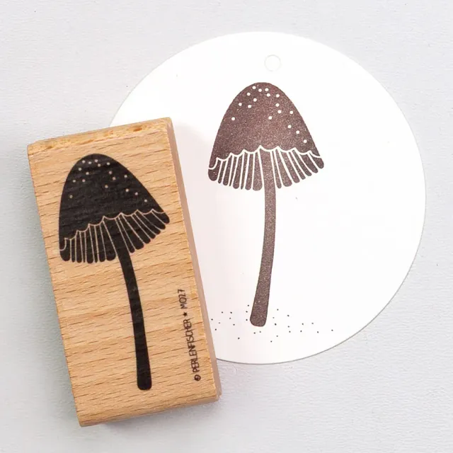 Perlenfischer Wild Mushroom 2 Stempel Pilzmotiv 54,8 mm