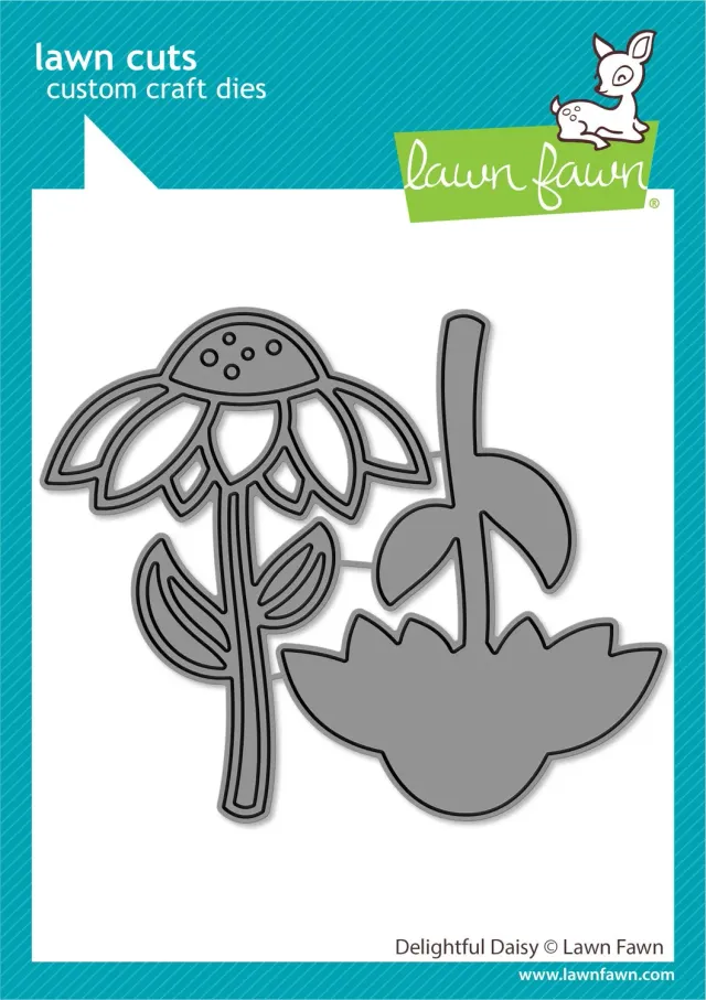 Lawn Fawn Delightful Daisy Lawn Cuts Stanzschablonen Blume