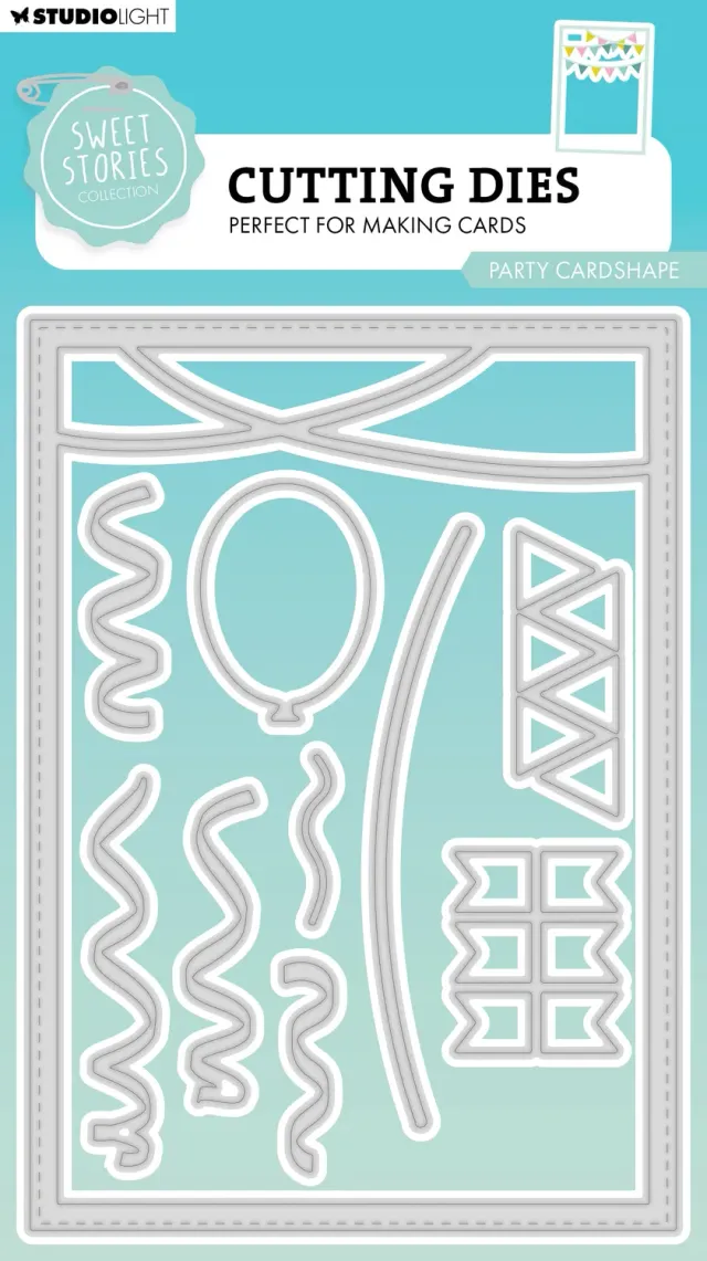 StudioLight Sweet Stories Party cardshape Stanzschablone Kartenformat