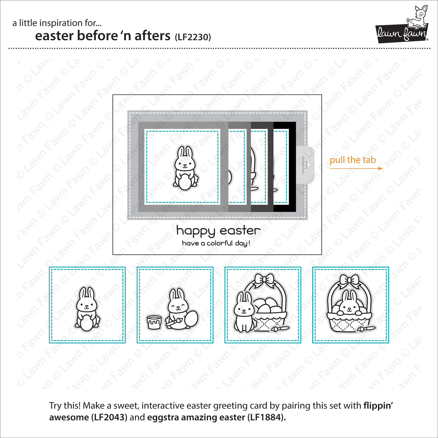 Lawn Fawn Easter Before n Afters Clear Stamps Ostern