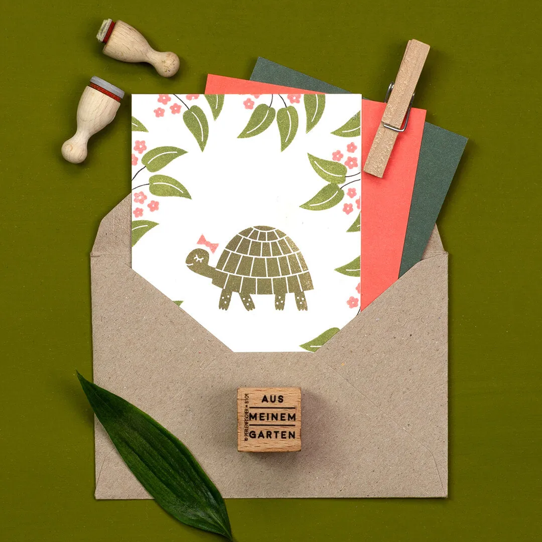 Perlenfischer Three Blossoms mini Stempel 8x8 mm Holz