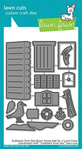Lawn Fawn LF1975 Scalloped Treat Box Beach House Stanzen