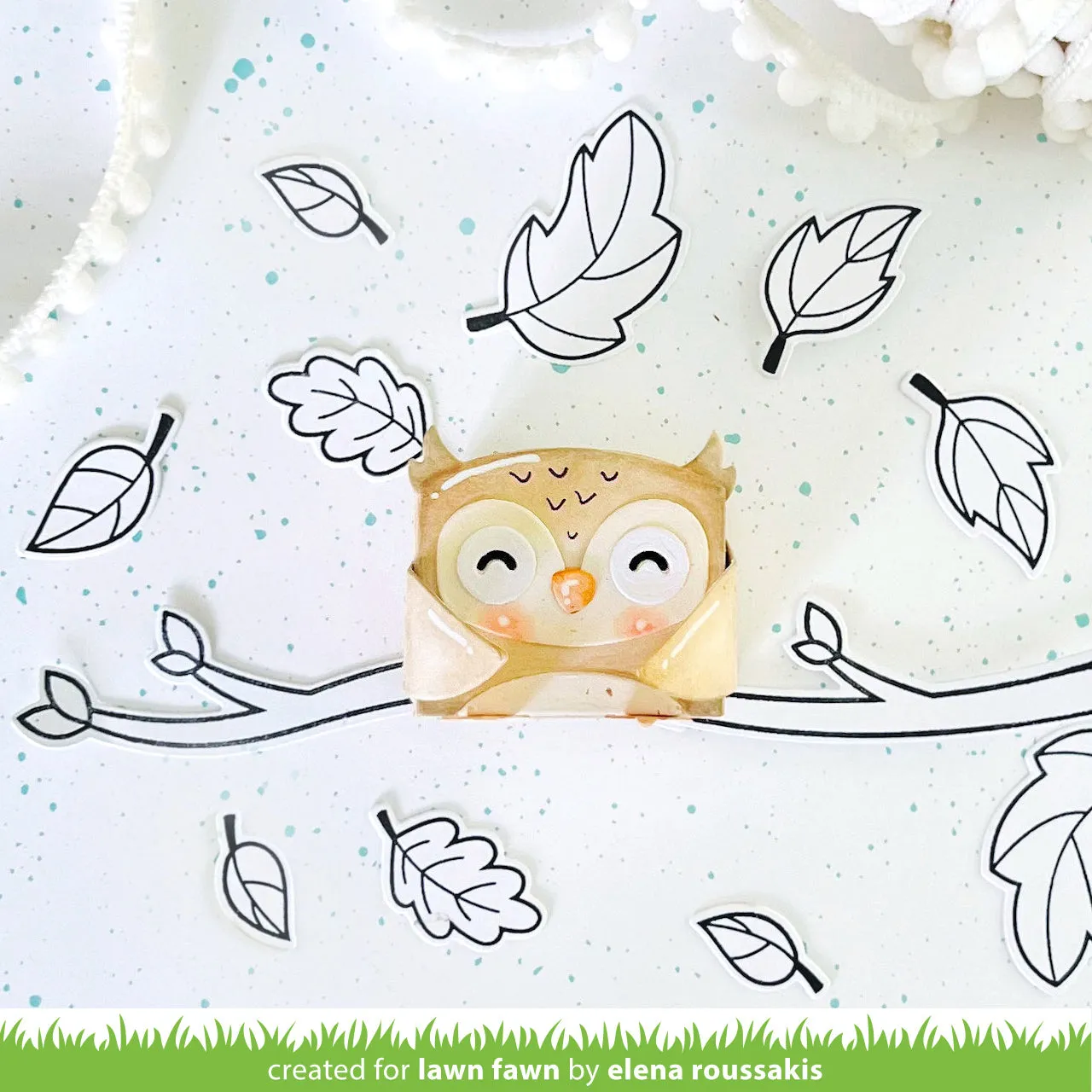 Lawn Fawn Tiny Gift Box Owl Penguin Stanzschablonen 14-tlg.