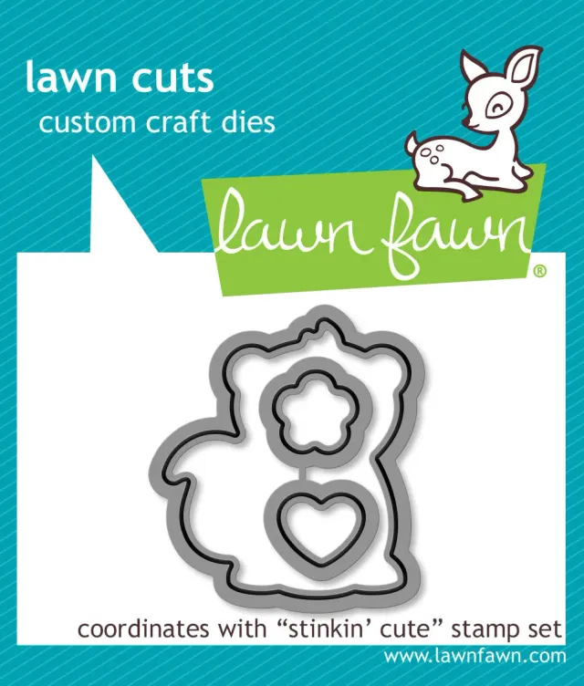 Lawn Fawn Stinkin Cute Lawn Cuts Stanzschablonen Stinktier
