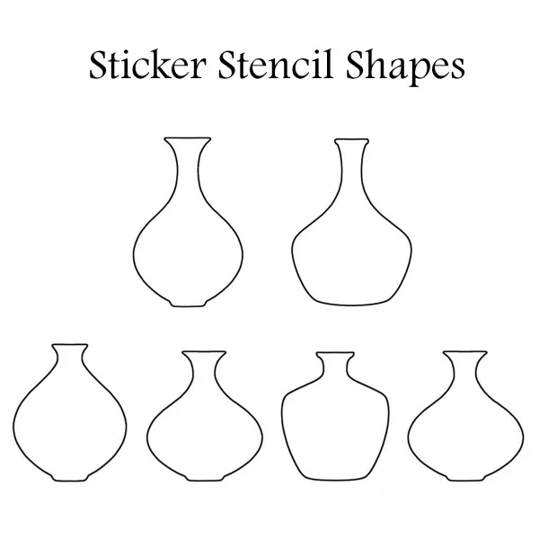 Lavinia Stamps Sticker Stencils Bottle Bundle Schablone Set