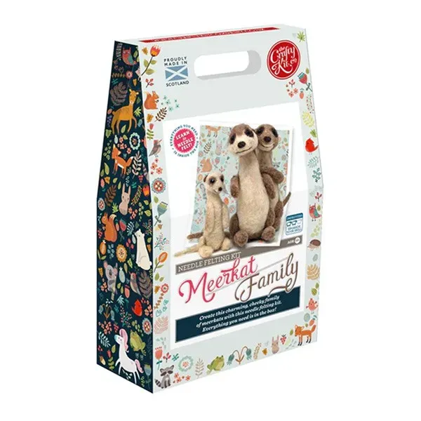 Lavinia Stamps Meerkat Family Nadelfilzset Erdmännchen