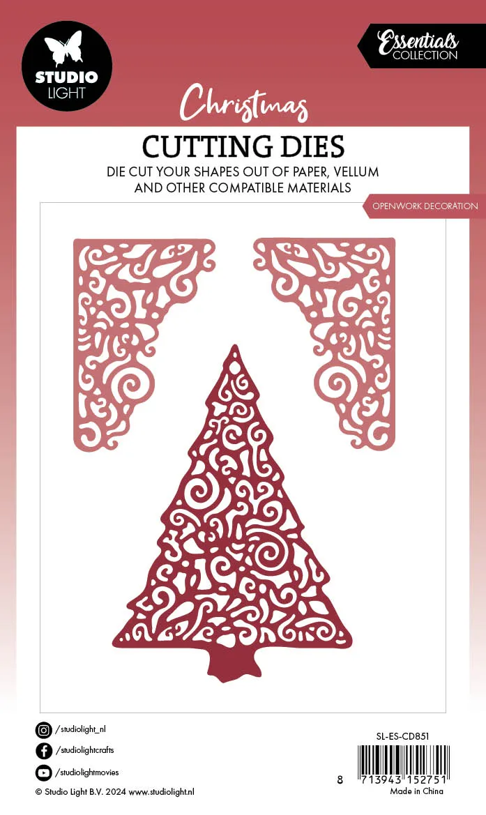 Studio Light Essentials Openwork Stanzschablone Ornament 88 mm
