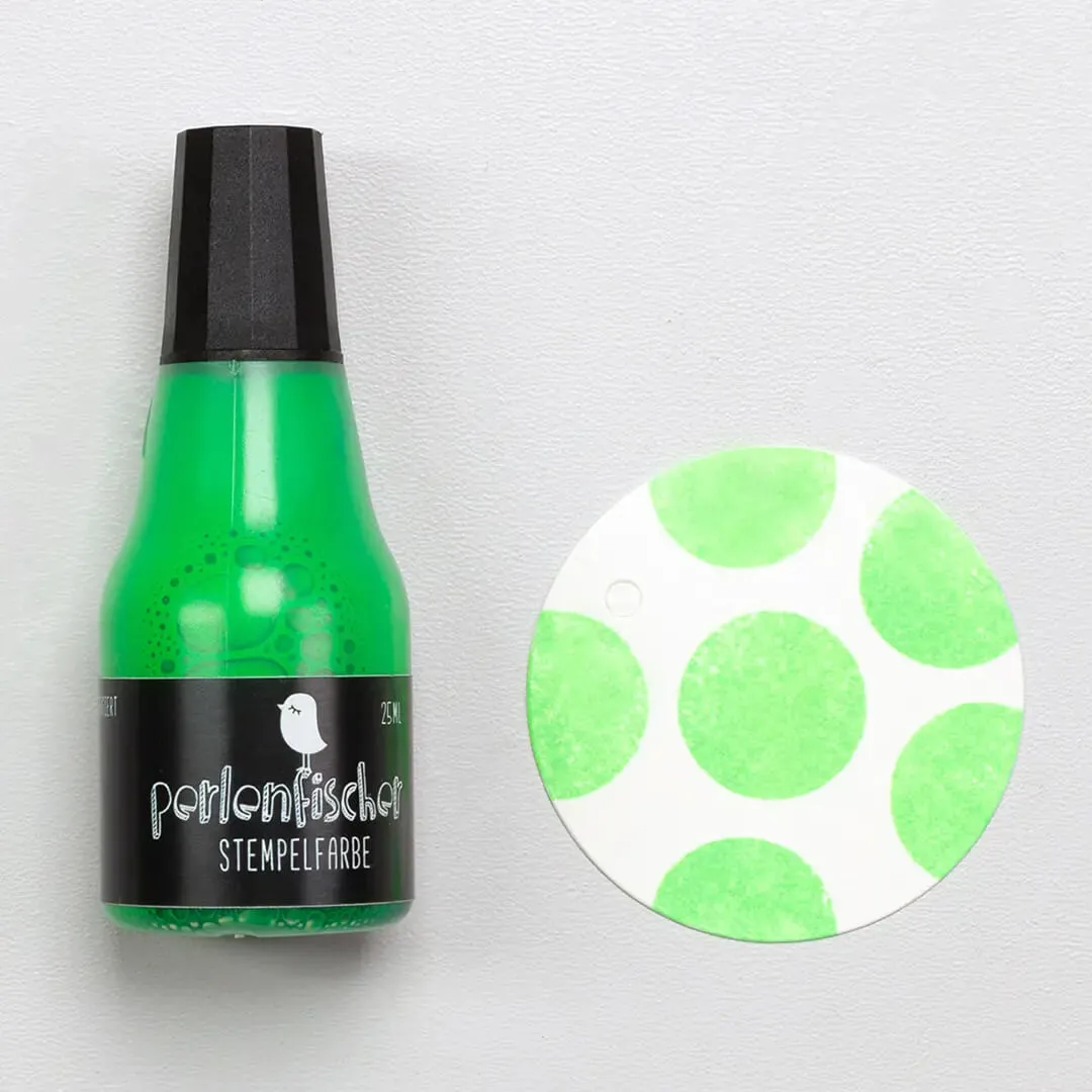 Perlenfischer Neon Grün Stempelkissen Set 25 ml