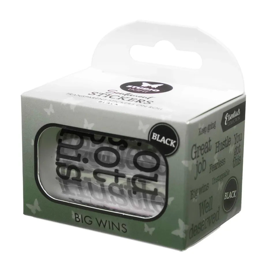 Studio Light Essentials Sticker Schwarz Big Wins 5 m