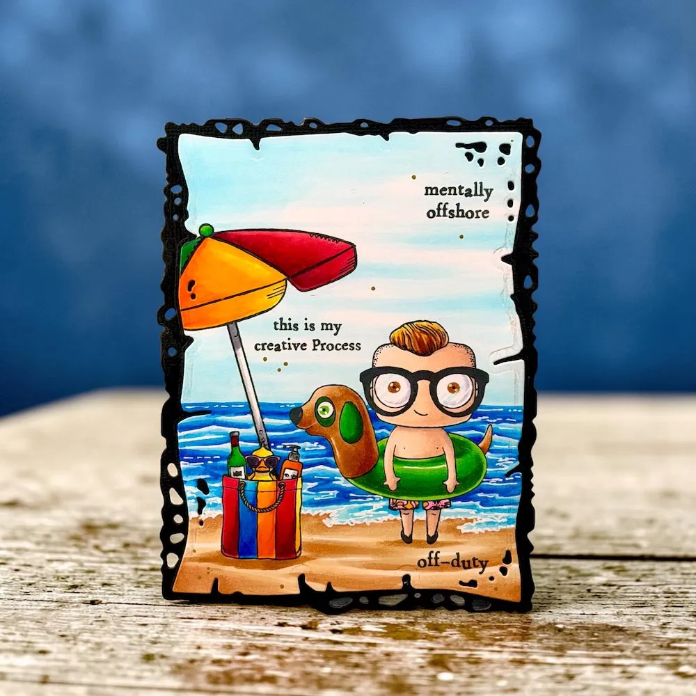 AALL and Create TP-1451 Stempelset Floatie Abs A7 Janet Klein