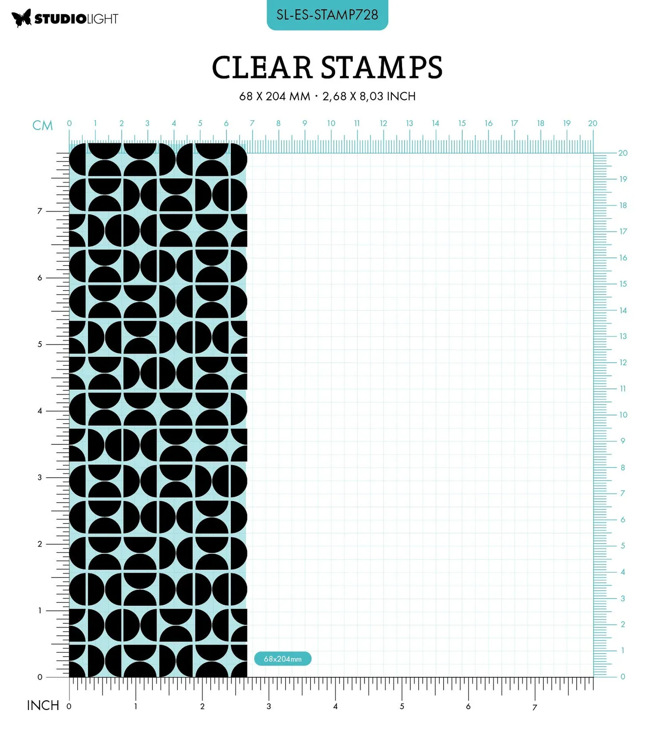 Studio Light Essentials Retro pattern Clear Stamp Retro