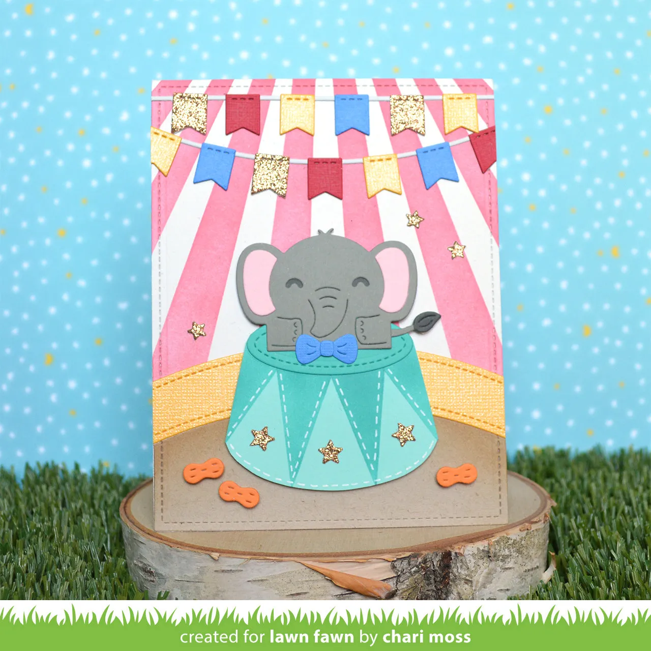 Lawn Fawn Tiny Gift Box Elephant LF3100 Stanzschablonen