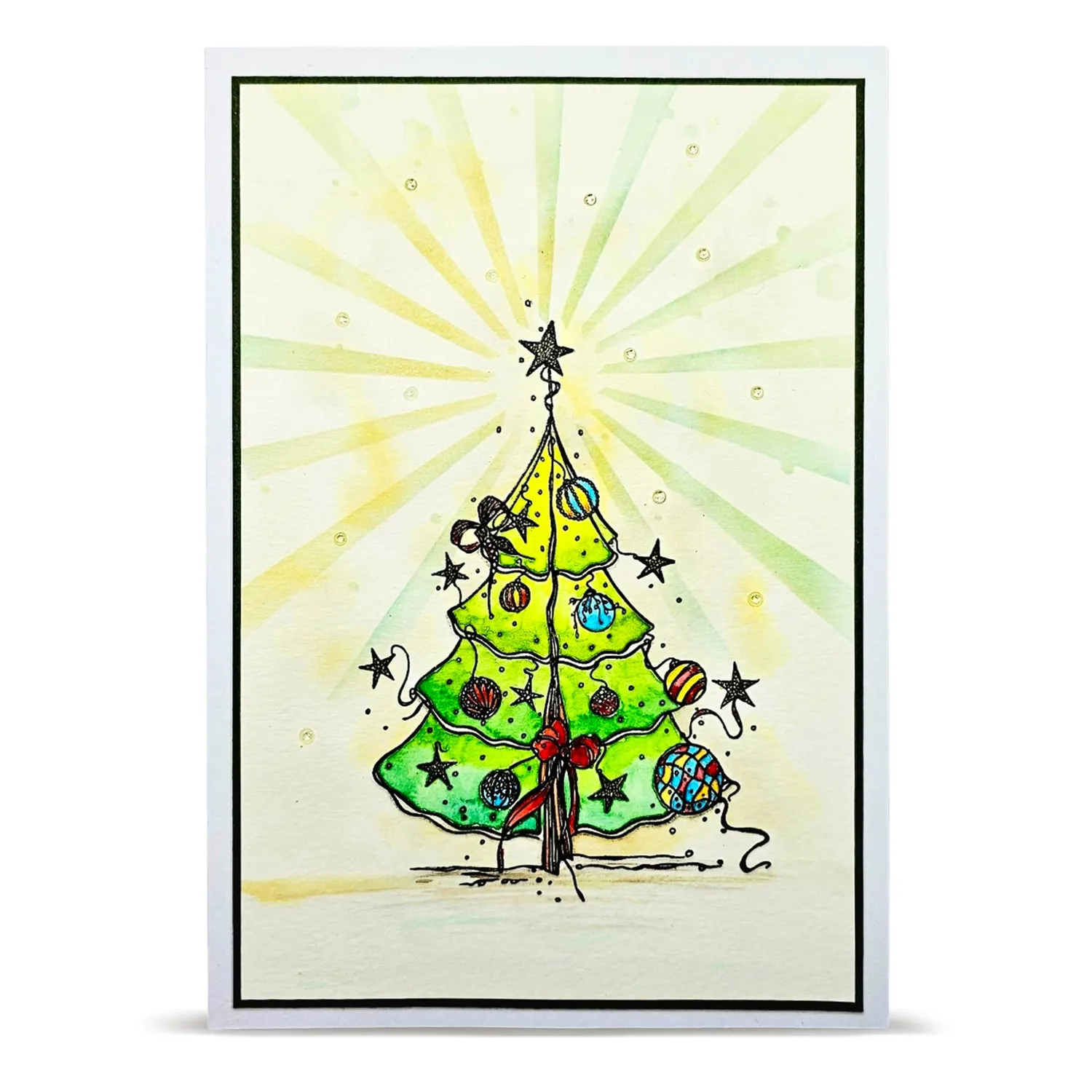 AALL and Create TP-1471 Floating Fir A6 Stempelset Weihnachten