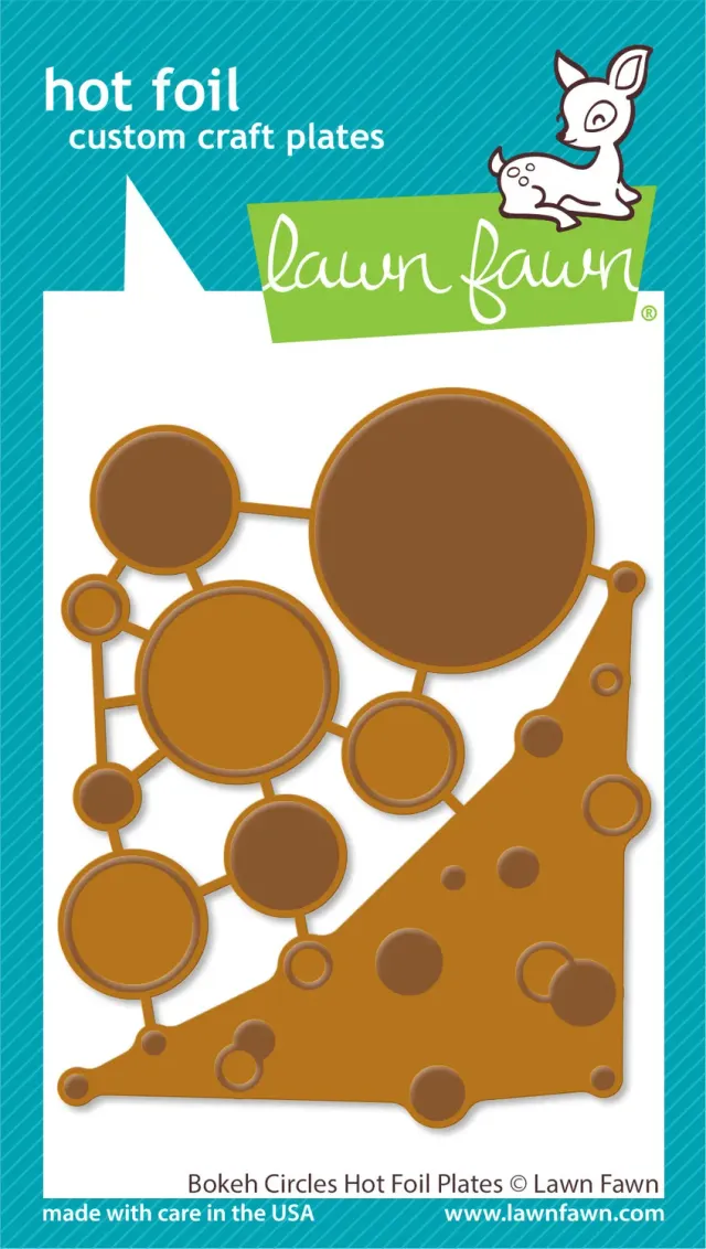 Lawn Fawn Bokeh Circles Hot Foil Plates Folienplatten 9-teilig