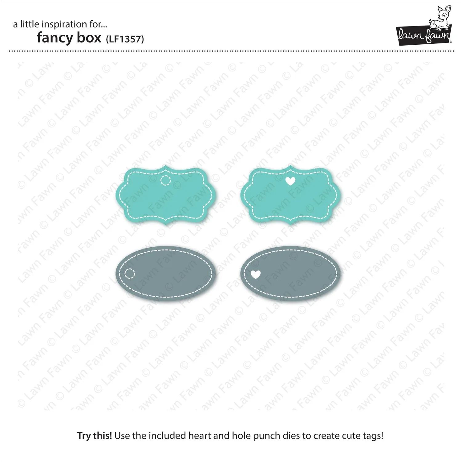 Lawn Fawn Fancy Box Lawn Cuts Stanze LF1357 Geschenkkarte