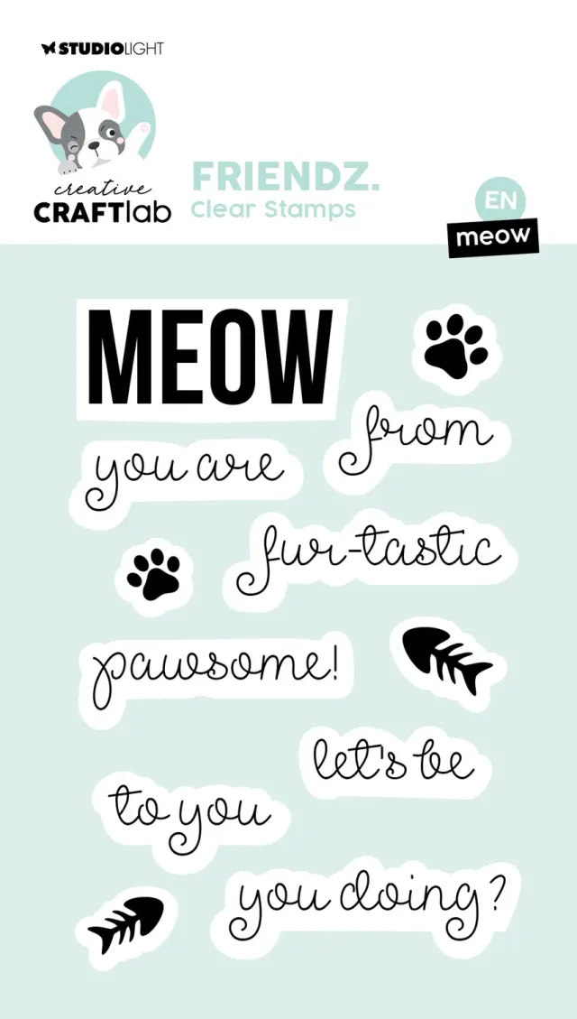 StudioLight Creative Craftlab Friendz Silikonstempel Meow Katze