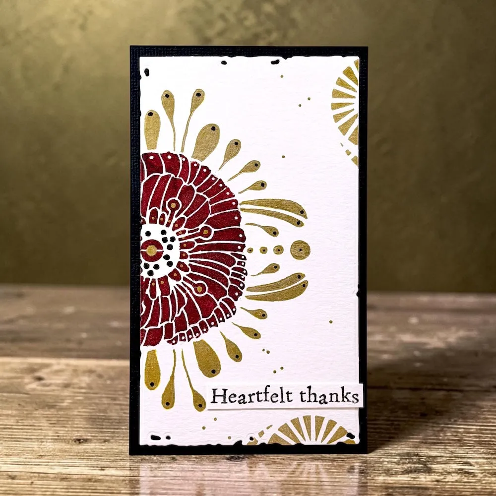 AALL and Create PC-276 Coquelicot Nouveau Schablone 15x15cm floral