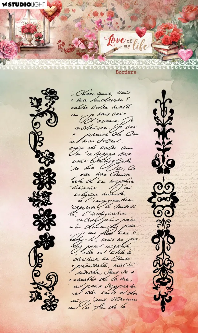 StudioLight Love of my life Borders Clear Stamps Bordüren