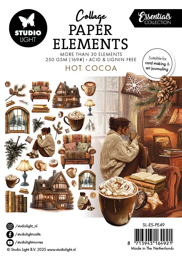 StudioLight Essentials Hot Cocoa Papierelemente 35 Teile