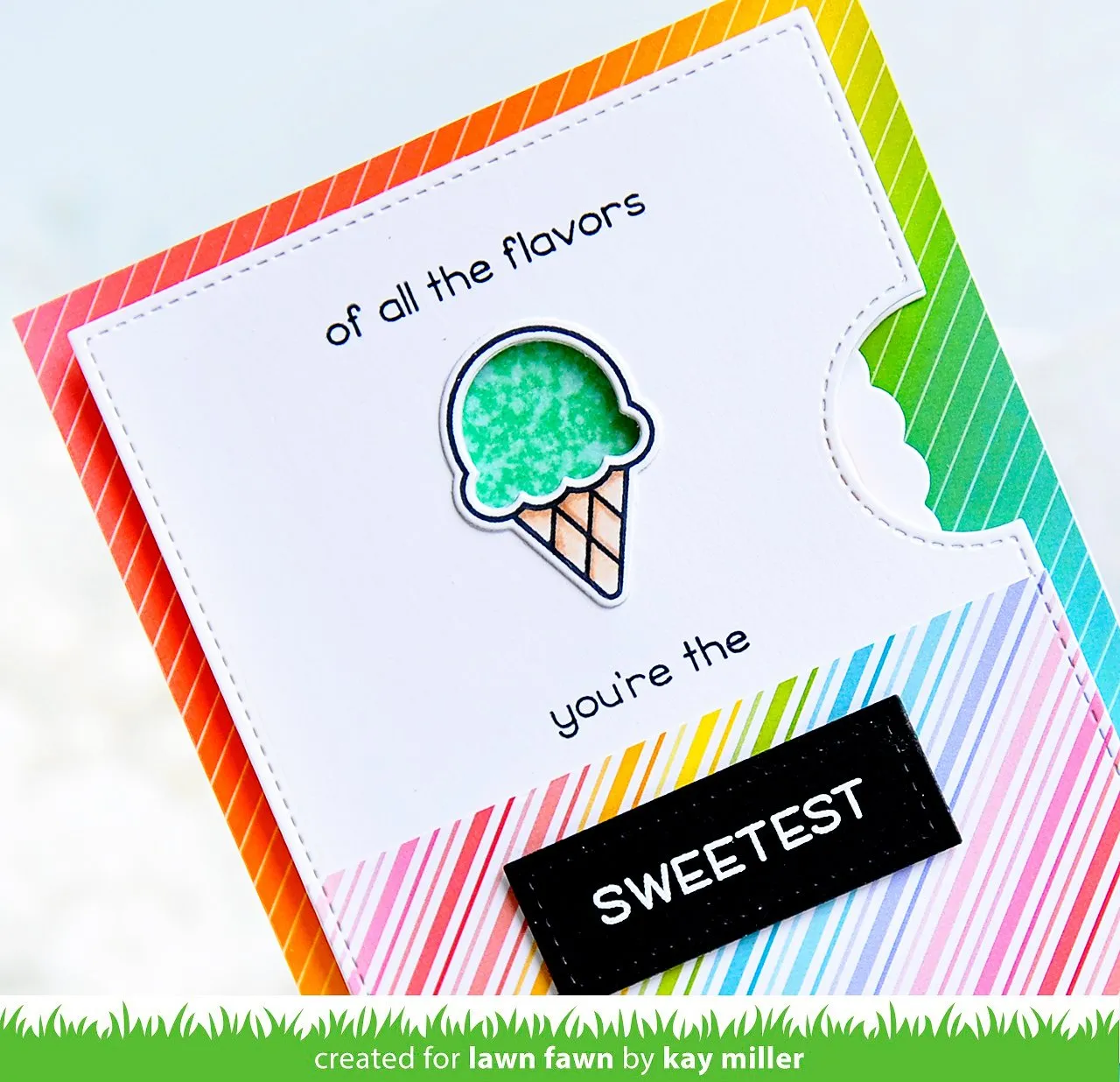 Lawn Fawn Sweetest Flavor LF1698 Stempel Eis Mini