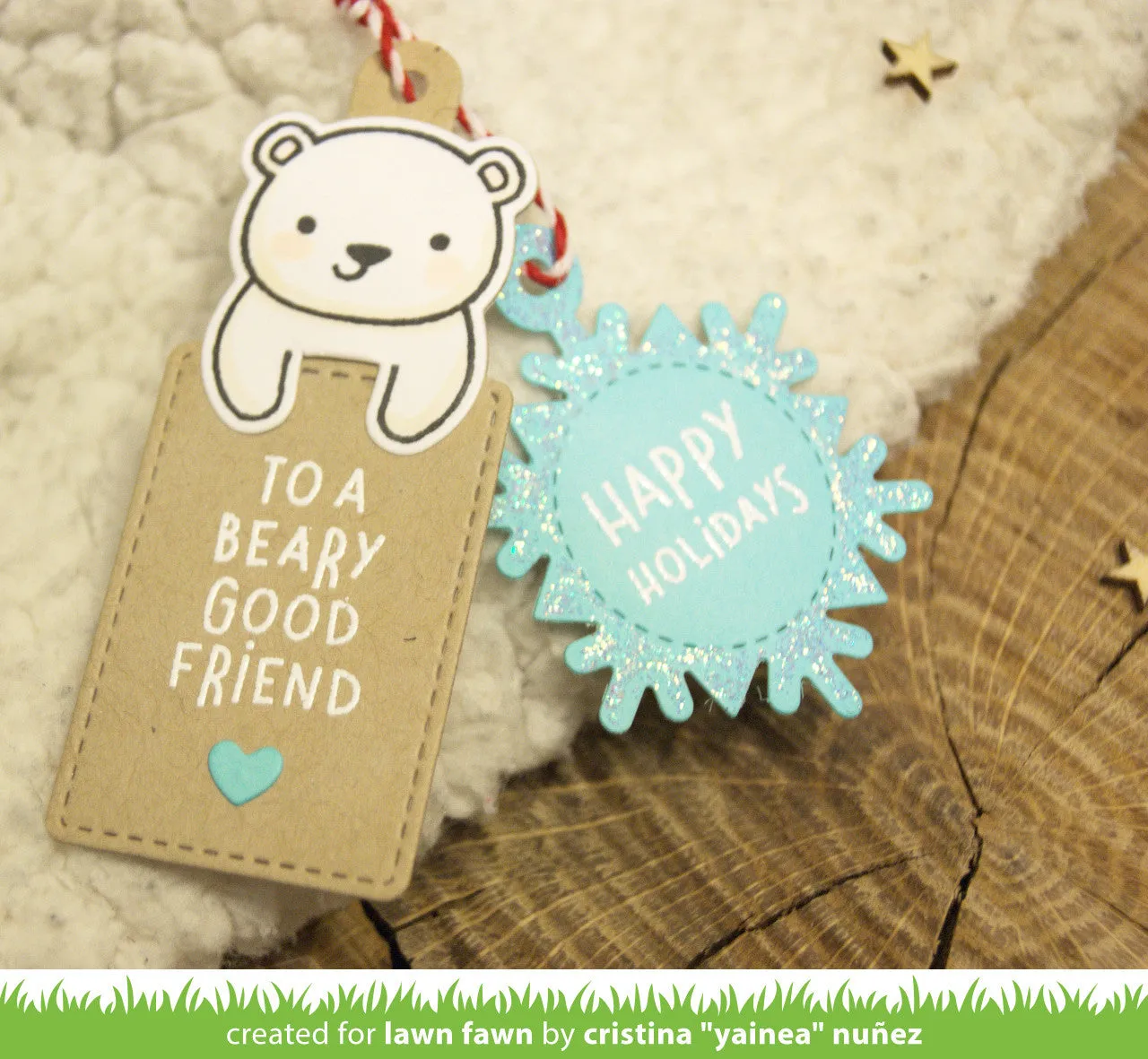 Lawn Fawn For You, Deer Add-On Stanzen Lesezeichen