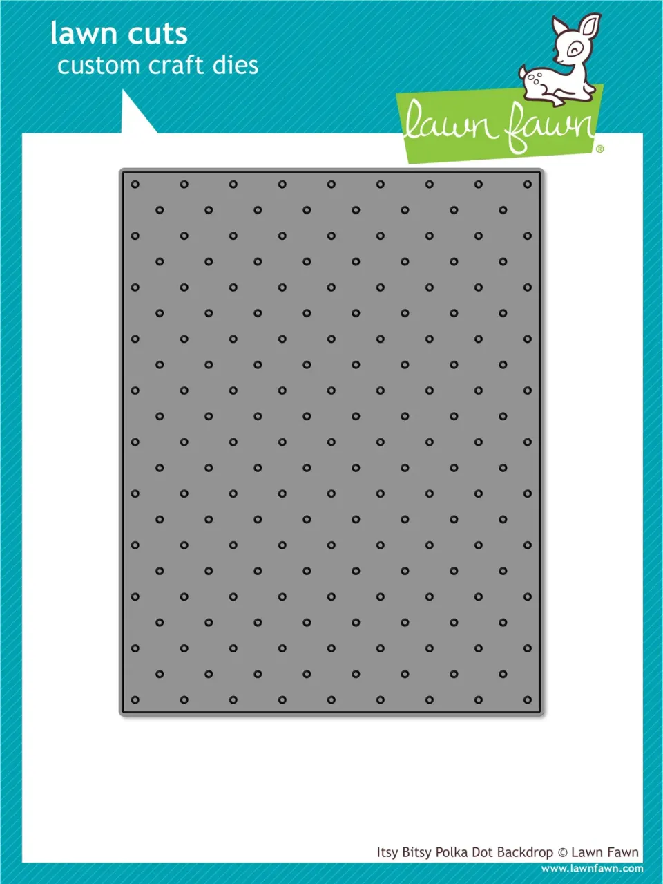 Lawn Fawn Itsy Bitsy Polka Dot Backdrop Stanzschablone