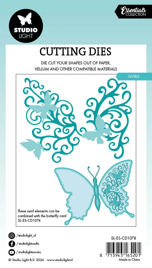 Studio Light Essentials Stanzschablone Swirls filigran