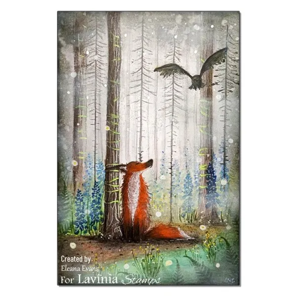 Lavinia Stamps Ash Stempel Baum klar
