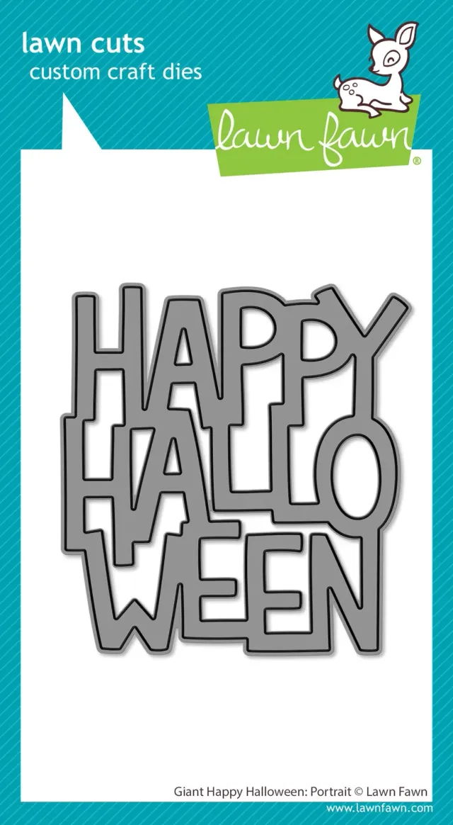 Lawn Fawn Lawn Cuts Giant Happy Halloween Portrait Stanze
