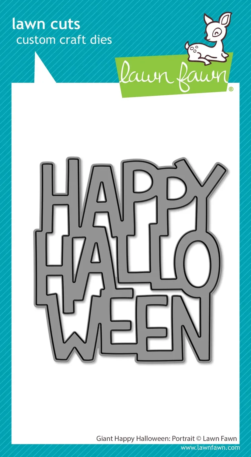 Lawn Fawn Lawn Cuts Giant Happy Halloween Portrait Stanze