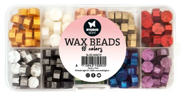 Studio Light Essentials Wax Beads Wachsperlen Metallic 70-teilig