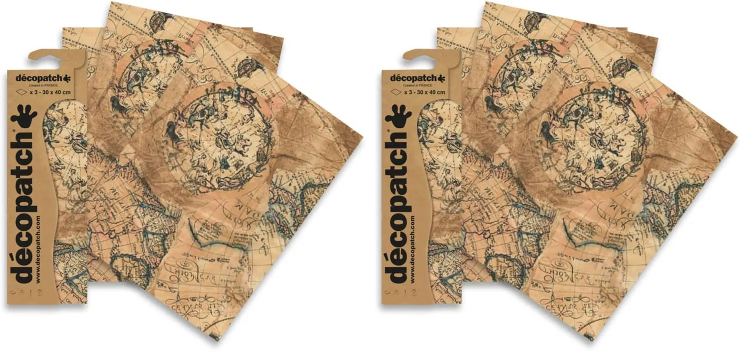 décopatch C806C Papier No.806 30x40cm 3 Bögen