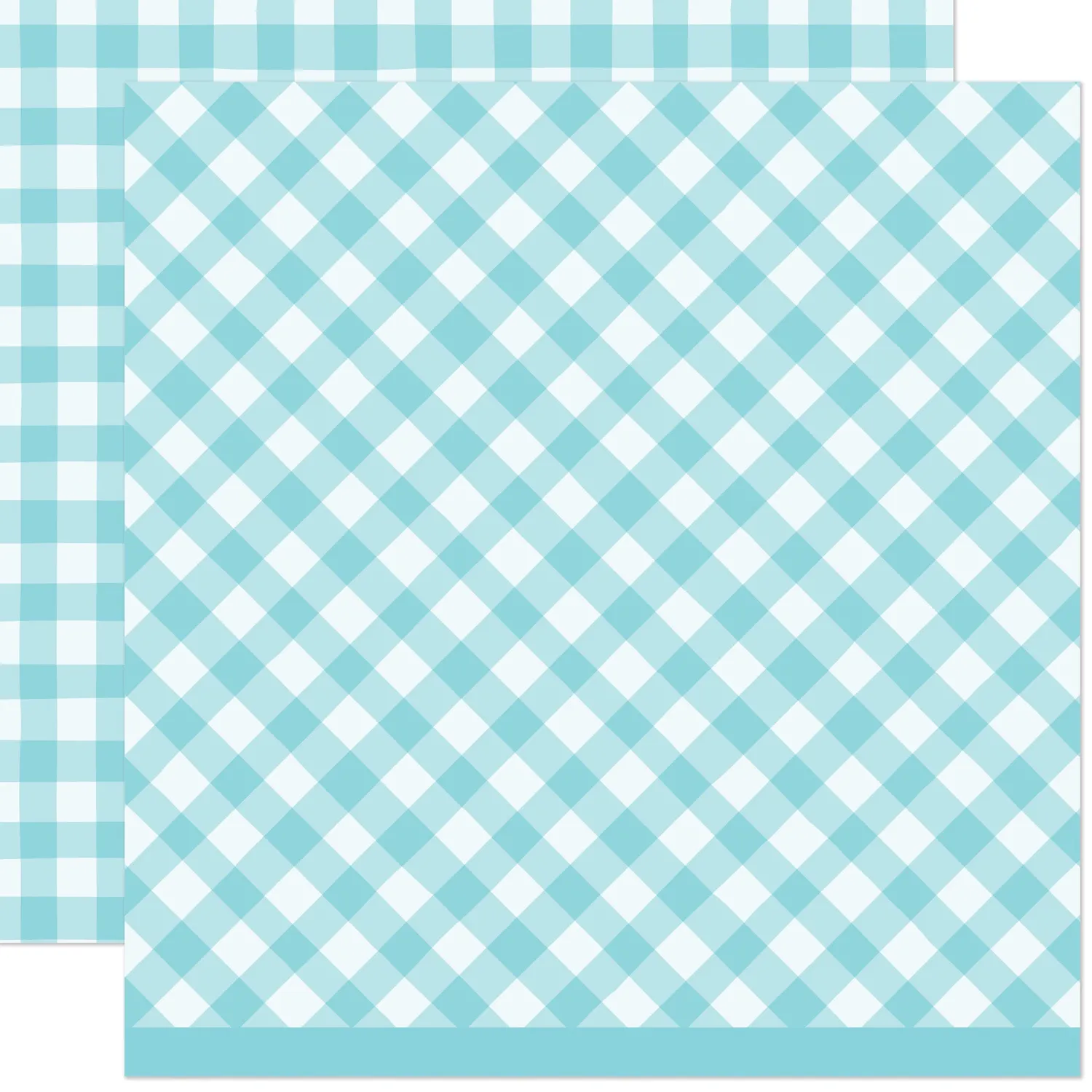 Lawn Fawn Giddy for Gingham Cooler LF4014 Designpapier Blau