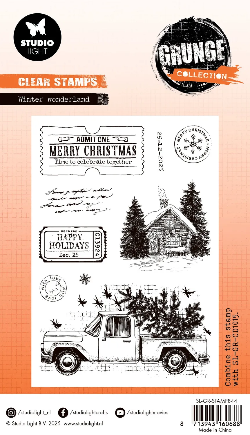 StudioLight Grunge Winter Wonderland Stempel Grunge-Stil