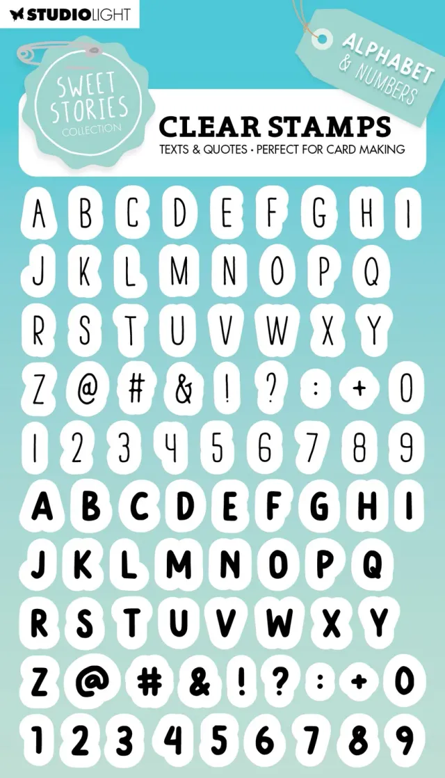 Studio Light Sweet Stories Alphabet Clear Stamps transparent