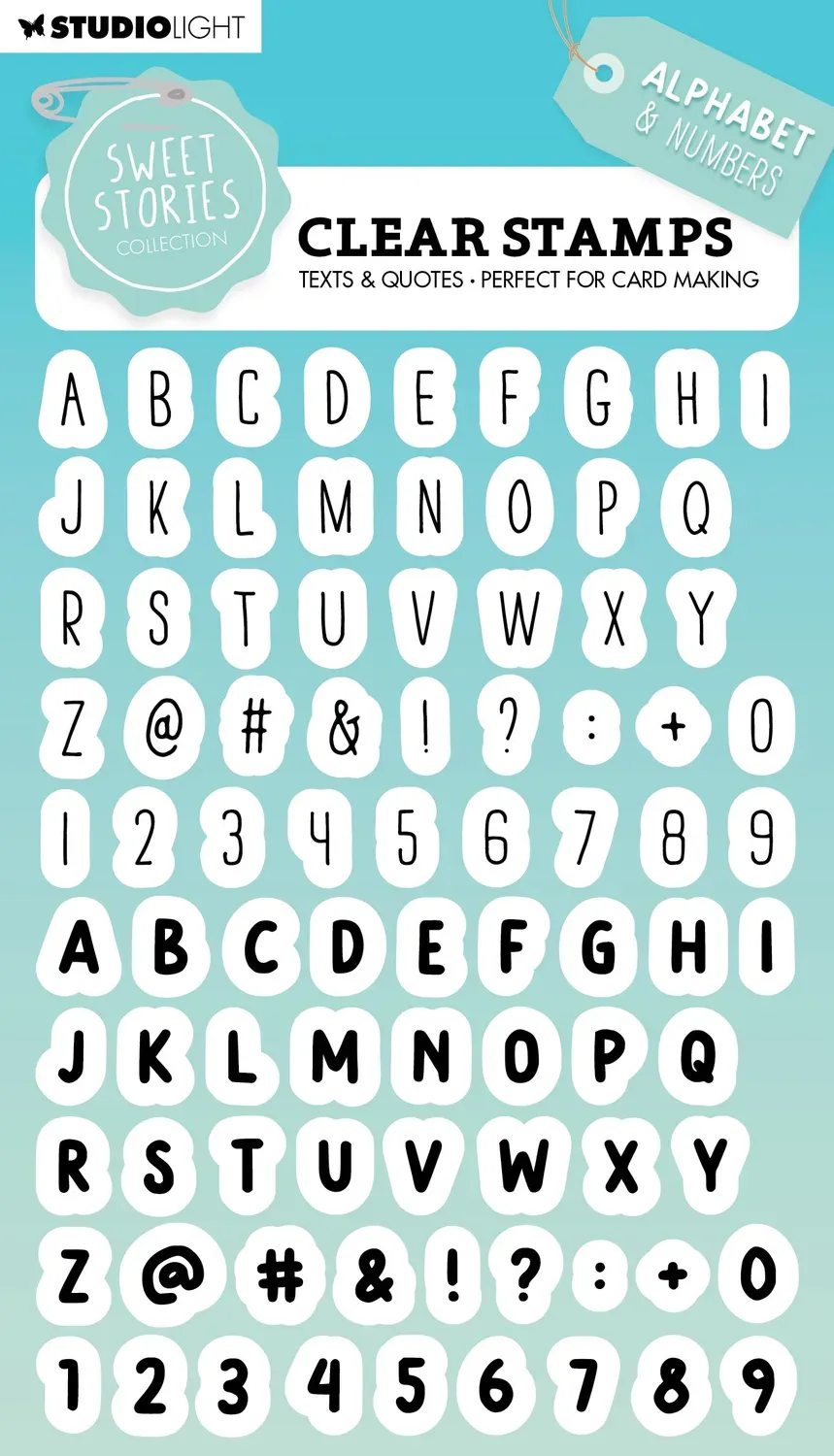 Studio Light Sweet Stories Alphabet Clear Stamps transparent