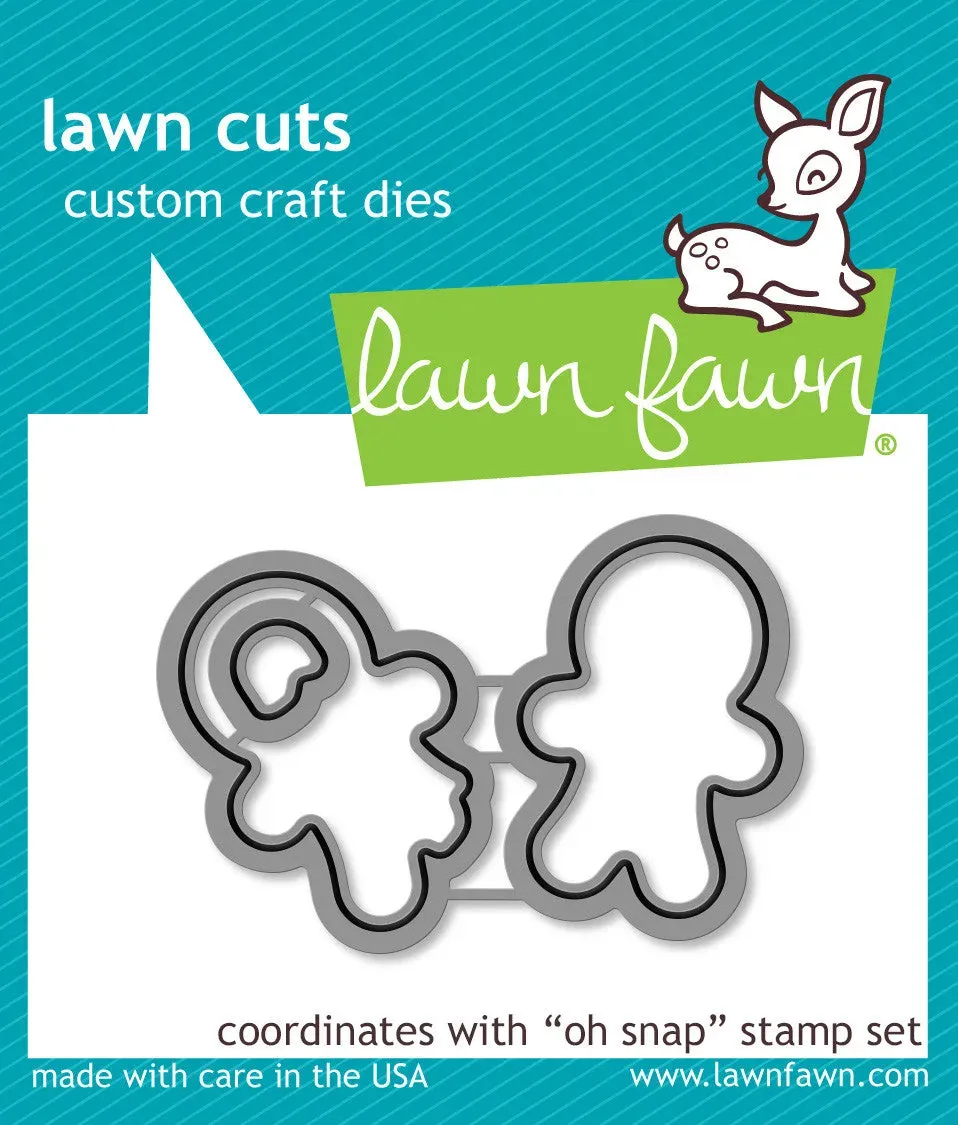 Lawn Fawn Lawn Cuts Oh Snap Stanzschablonen Lebkuchen