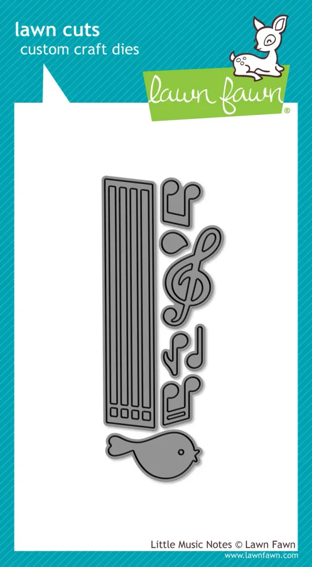 Lawn Fawn Lawn Cuts Little Music Notes Stanzschablonen Noten