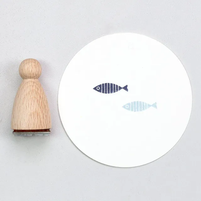 Perlenfischer Hering Stempel 6x19 mm Maritime